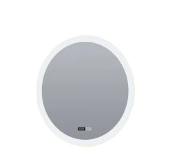 LED Wandspiegel mit Licht Touch Dimmer IP44 28 W rund