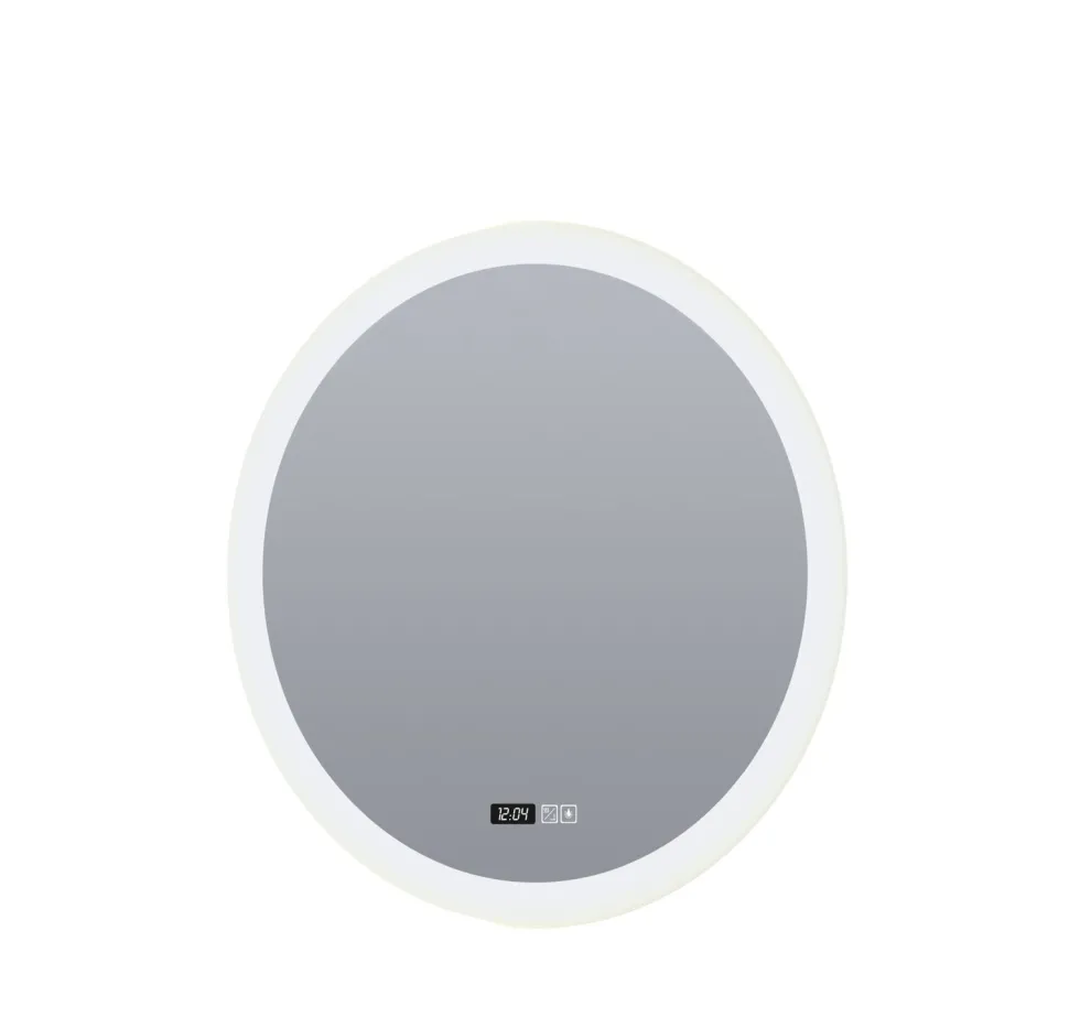LED Wandspiegel mit Licht Touch Dimmer IP44 28 W rund