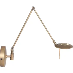 LED Wandspot in Bronze mit Stecker dimmbar beweglich