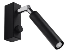 Leselampe Bett Sofa Schwarz Metall verstellbar G9 klein