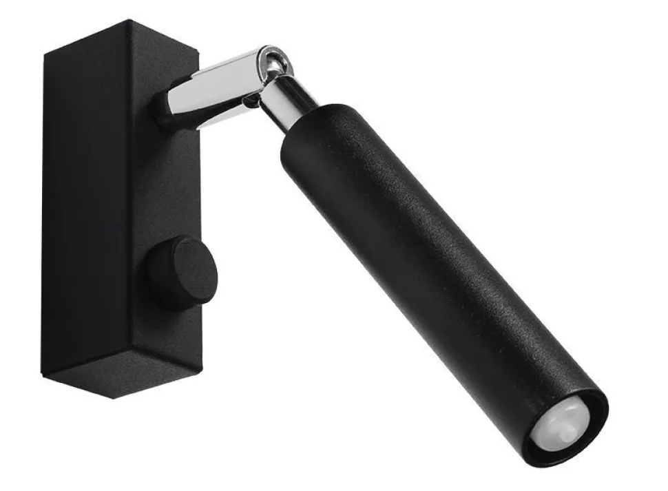 Leselampe Bett Sofa Schwarz Metall verstellbar G9 klein