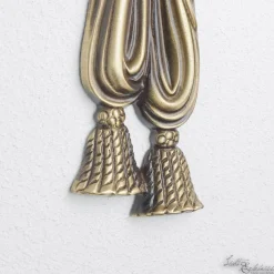 Leuchter Wandlampe aus Echt-Messing in Bronze