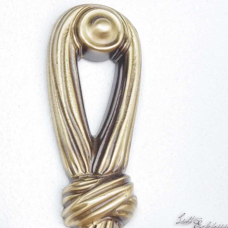 Leuchter Wandlampe aus Echt-Messing in Bronze