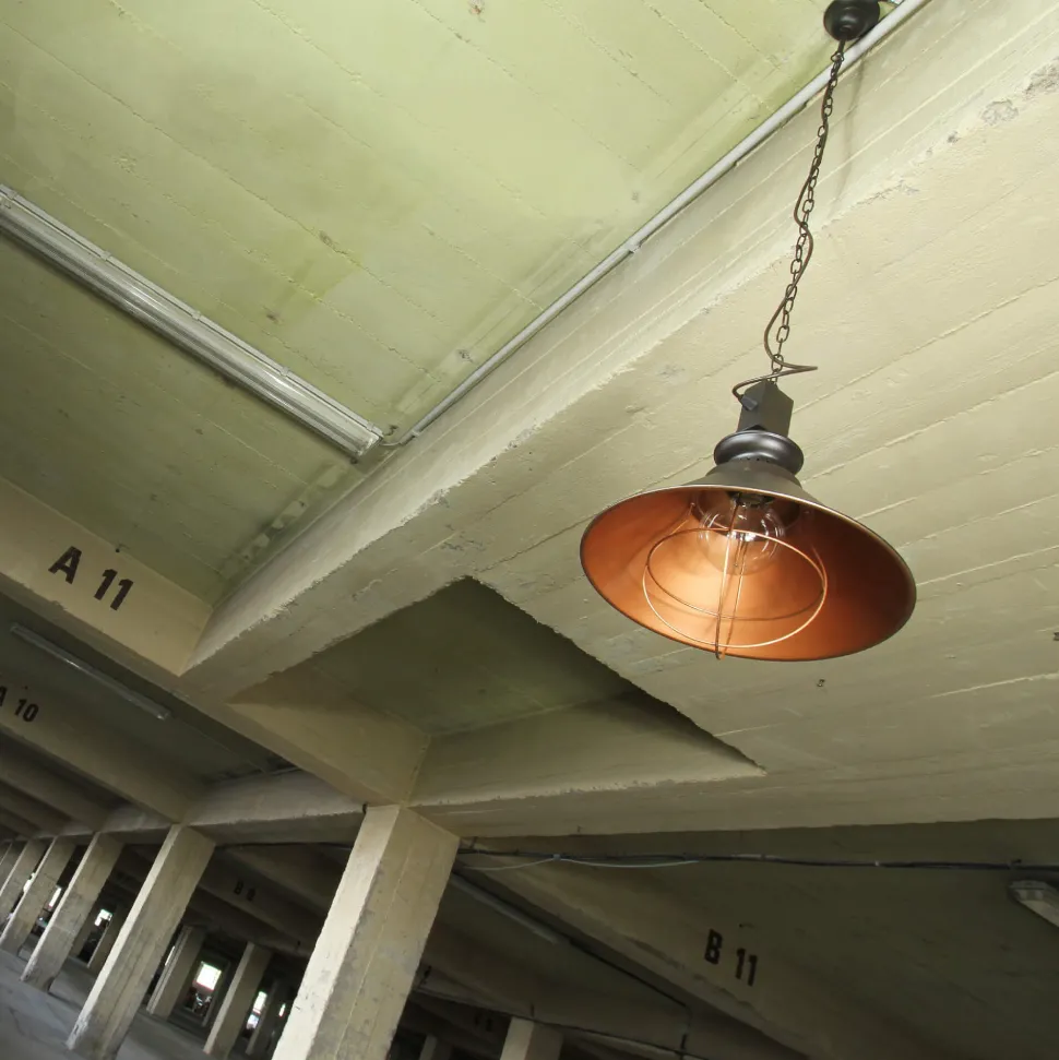 Loft Hängeleuchte mit Kette braun/kupfer