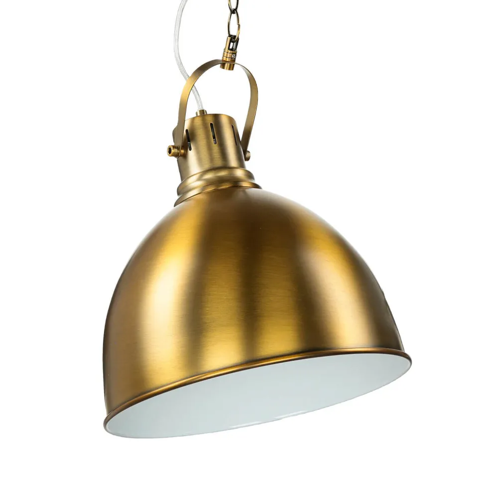 Loft Pendelleuchte in Messing antik