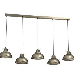 Loft Pendelleuchte Metall 125 cm XXL E27 in Gold