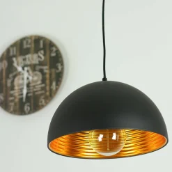 Loft Pendelleuchte schwarz/gold