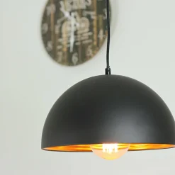 Loft Pendelleuchte schwarz/gold