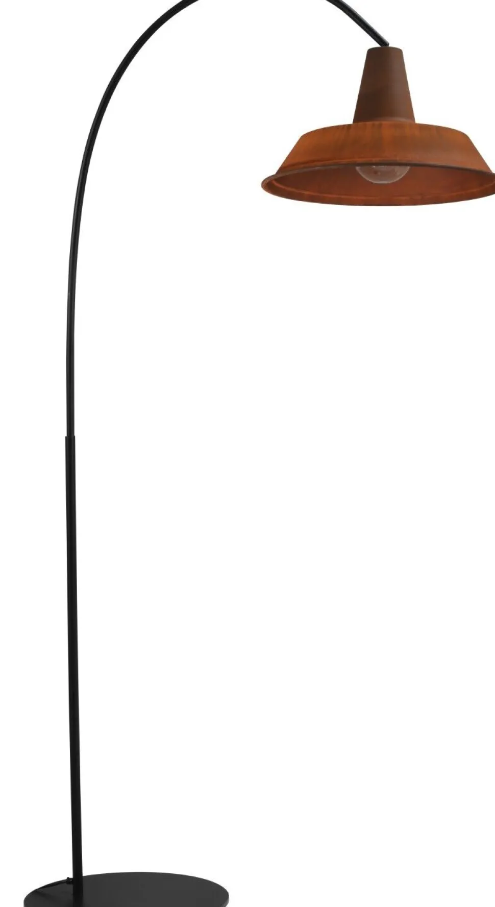 Loft Stehlampe PRATO Braun XXL Schirm Made in EU