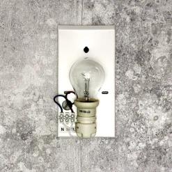 Loft Wandleuchte Stoff Schirm Pink halbrund E27 ALICE