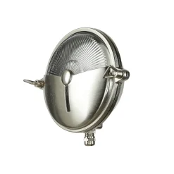 Maritime Außenleuchte Messing Ø18cm IP64 in Nickel