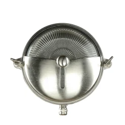 Maritime Außenleuchte Messing Ø18cm IP64 in Nickel