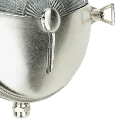 Maritime Außenleuchte Messing Ø18cm IP64 in Nickel