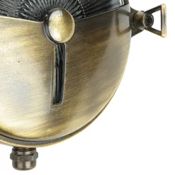 Maritime Außenleuchte Rund Ø18cm aus Messing IP64