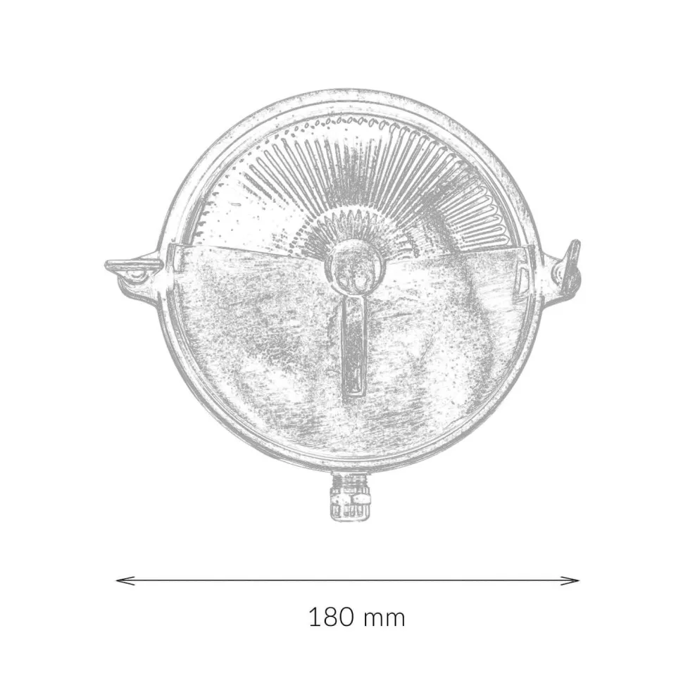 Maritime Außenleuchte Rund Ø18cm aus Messing IP64