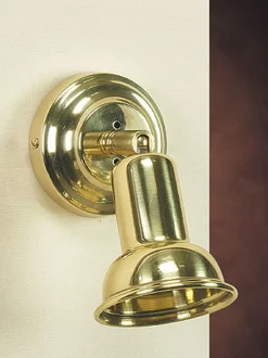 Messing Spot Lampe Jugendstil Antik RENZO