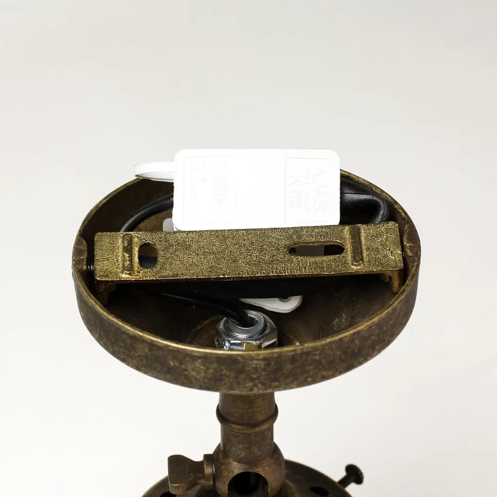 Messing Wandlampe in Bronze antik verstellbar