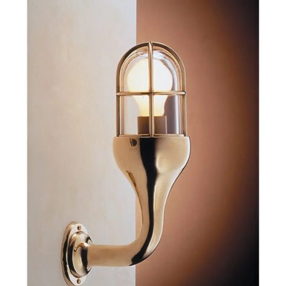 Messing Wandleuchte Maritim edel antik NAPOLI