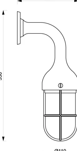 Messing Wandleuchte Maritim edel antik NAPOLI