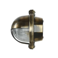 Messing Wandleuchte oval IP64 Maritim außen