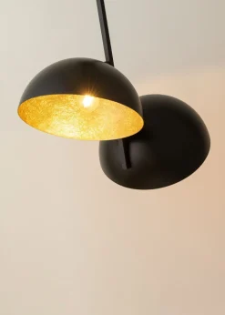 Metall Deckenlampe Loft Gold stylisch E27 Ø90 cm rund