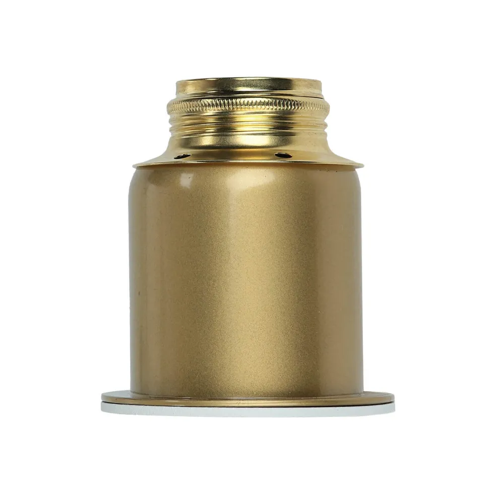 Metall Deckenleuchte Gold Weiß rund Ø70 cm E27 stylisch