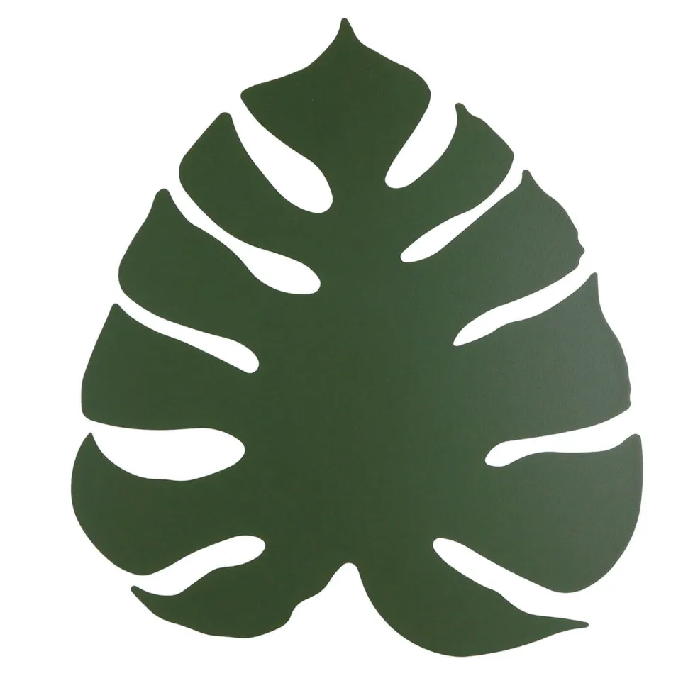 Metall Wandleuchte Grün 39 cm Blatt indirektes Licht