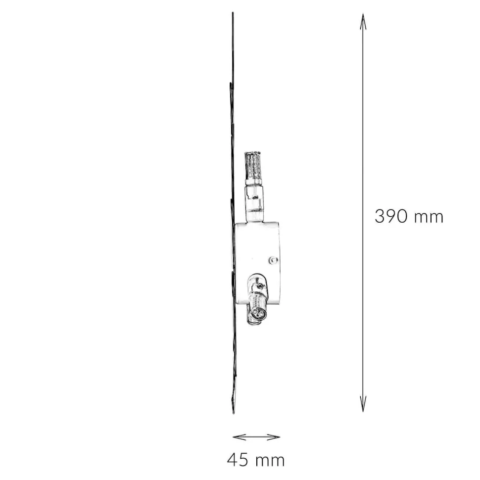 Metall Wandleuchte Grün 39 cm Blatt indirektes Licht