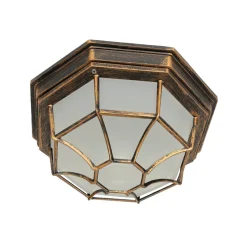 MILANO Deckenleuchte E27 Kupfer Antik IP44 Ø27cm