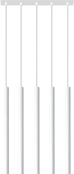 Minimalistische Hängeleuchte Weiß 4x G9 Küche Esstisch