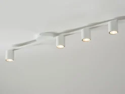 Moderne Deckenlampe GU10 Weiß Metall L:90 cm groß