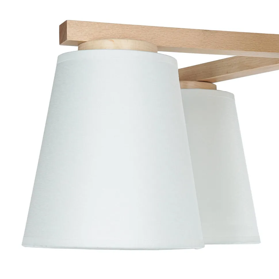 Moderne Deckenleuchte Holz 5xE27 Skandinavisch