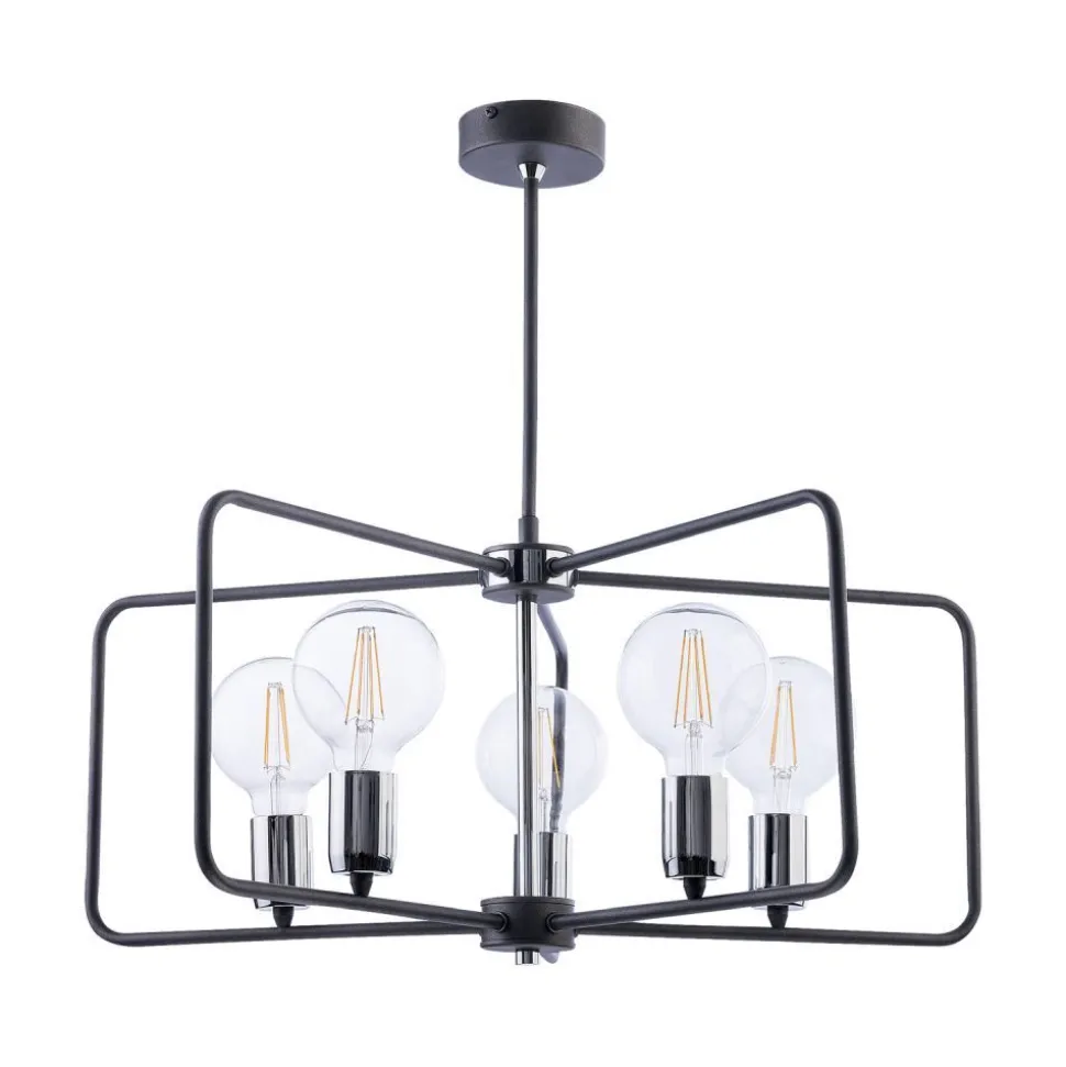 Moderne Deckenleuchte in Graphit ILYANA Esstisch