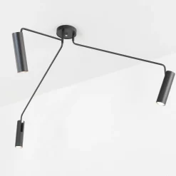 Moderne Deckenleuchte Schwarz drehbar