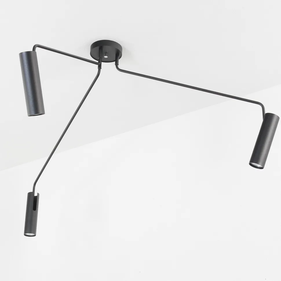 Moderne Deckenleuchte Schwarz drehbar