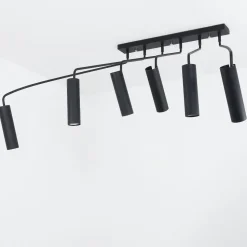 Moderne Deckenleuchte Schwarz 6-flmg