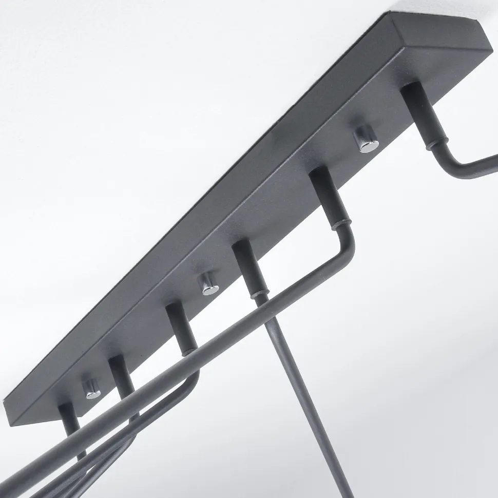 Moderne Deckenleuchte Schwarz 6-flmg