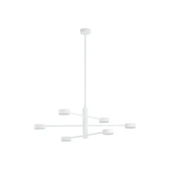 Moderne Deckenleuchte Weiß drehbar H:85cm 6-flammig