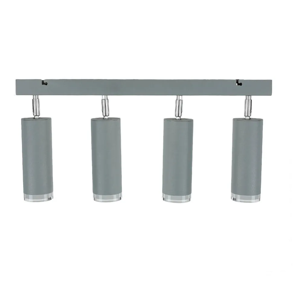 Moderne Deckenstrahler Silber lang Aluminium Lampe