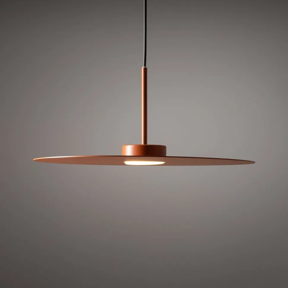 Moderne Hängelampe Stahl GX53 rund Ø40 cm Terrakotta