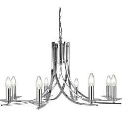 Moderne Hängeleuchte glänzend 8-flmg.