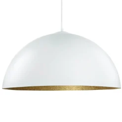Moderne Hängeleuchte Weiß Gold Ferra