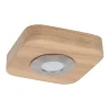 Moderne LED Deckenleuchte Holz Metall 5W kompakt
