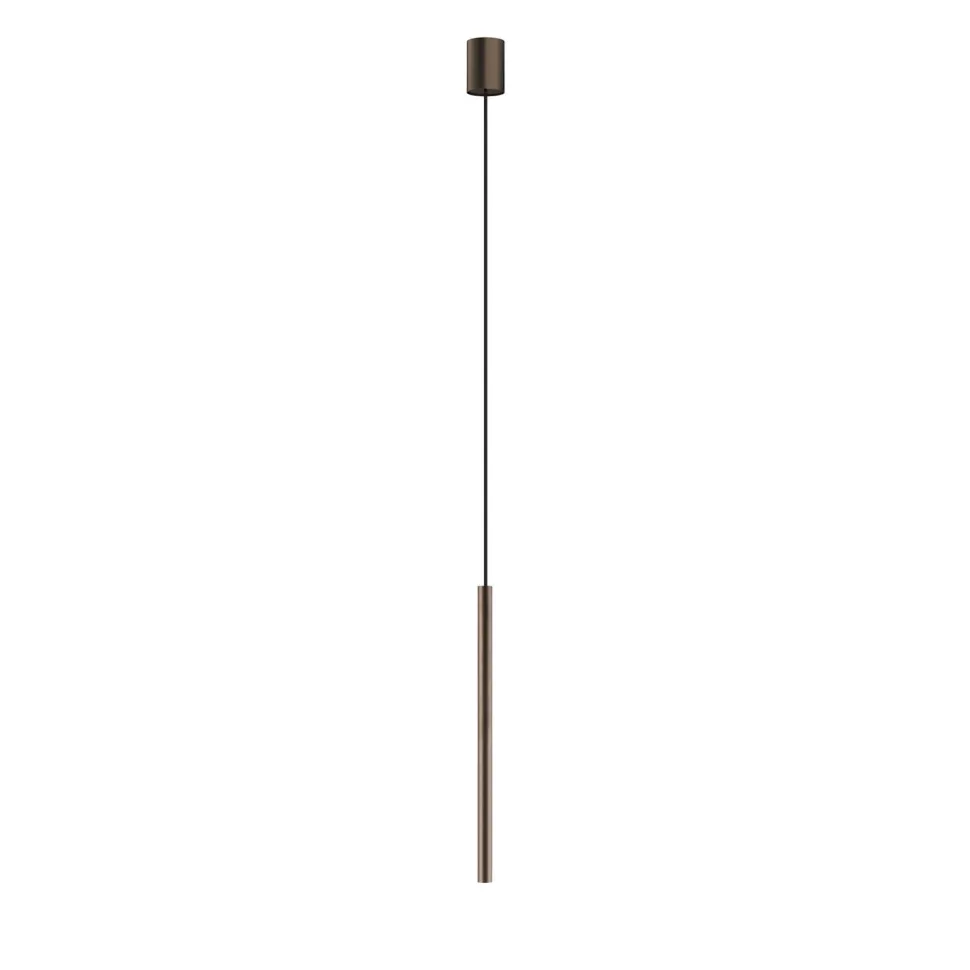 Moderne Pendelleuchte Braun matt G9 Ø 2,5 cm Metall