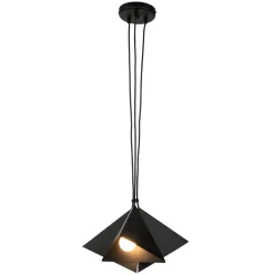 Moderne Pendelleuchte E27 Schwarz 3-flmg