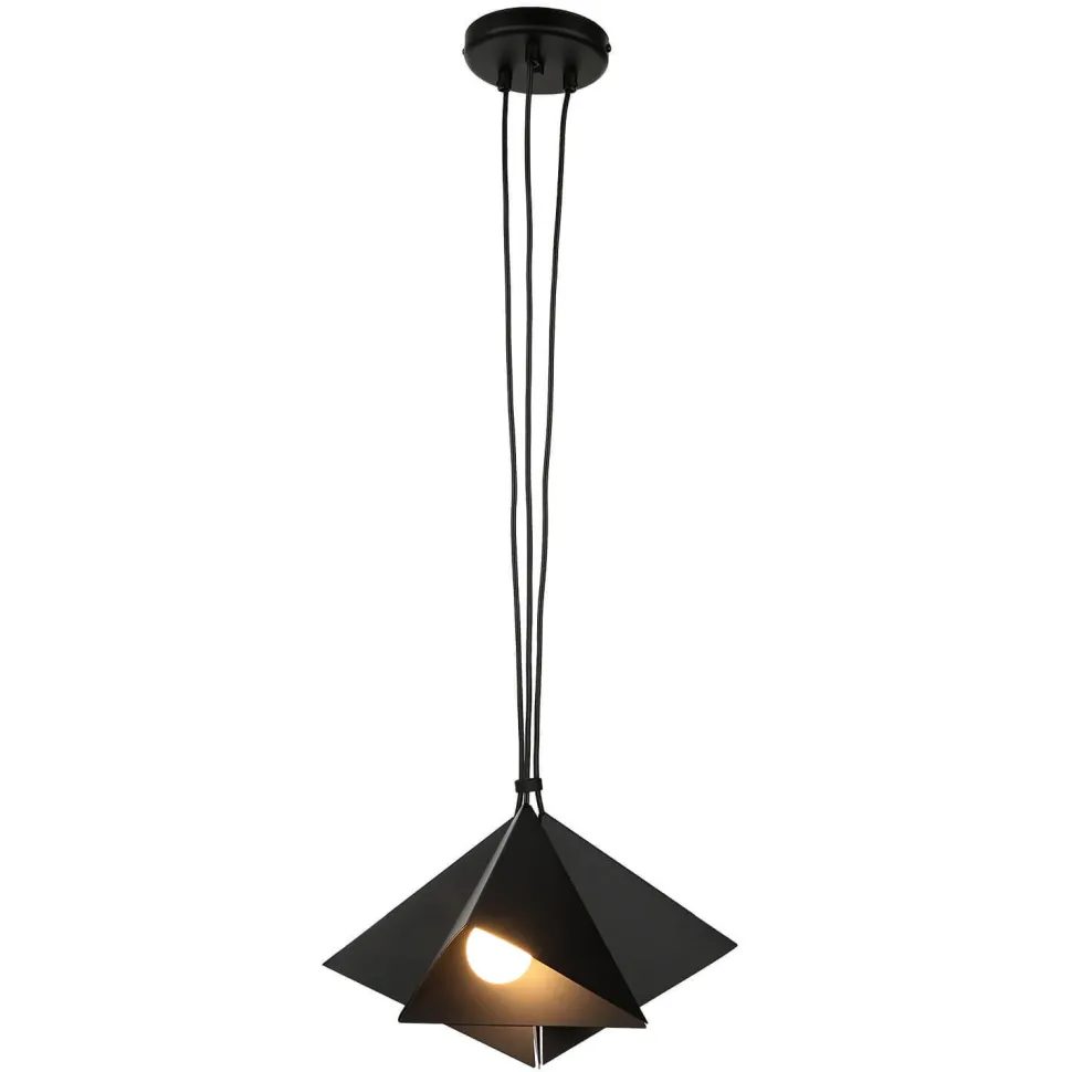 Moderne Pendelleuchte E27 Schwarz 3-flmg