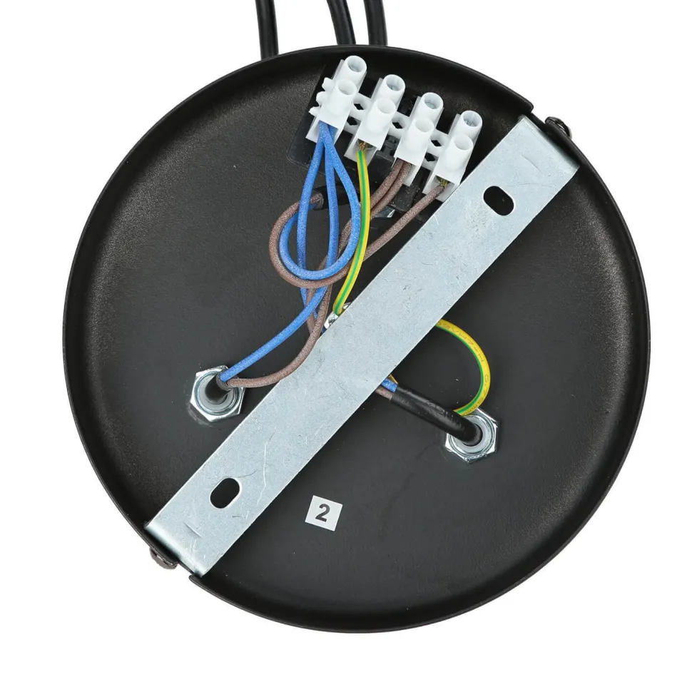 Moderne Pendelleuchte E27 Schwarz 3-flmg