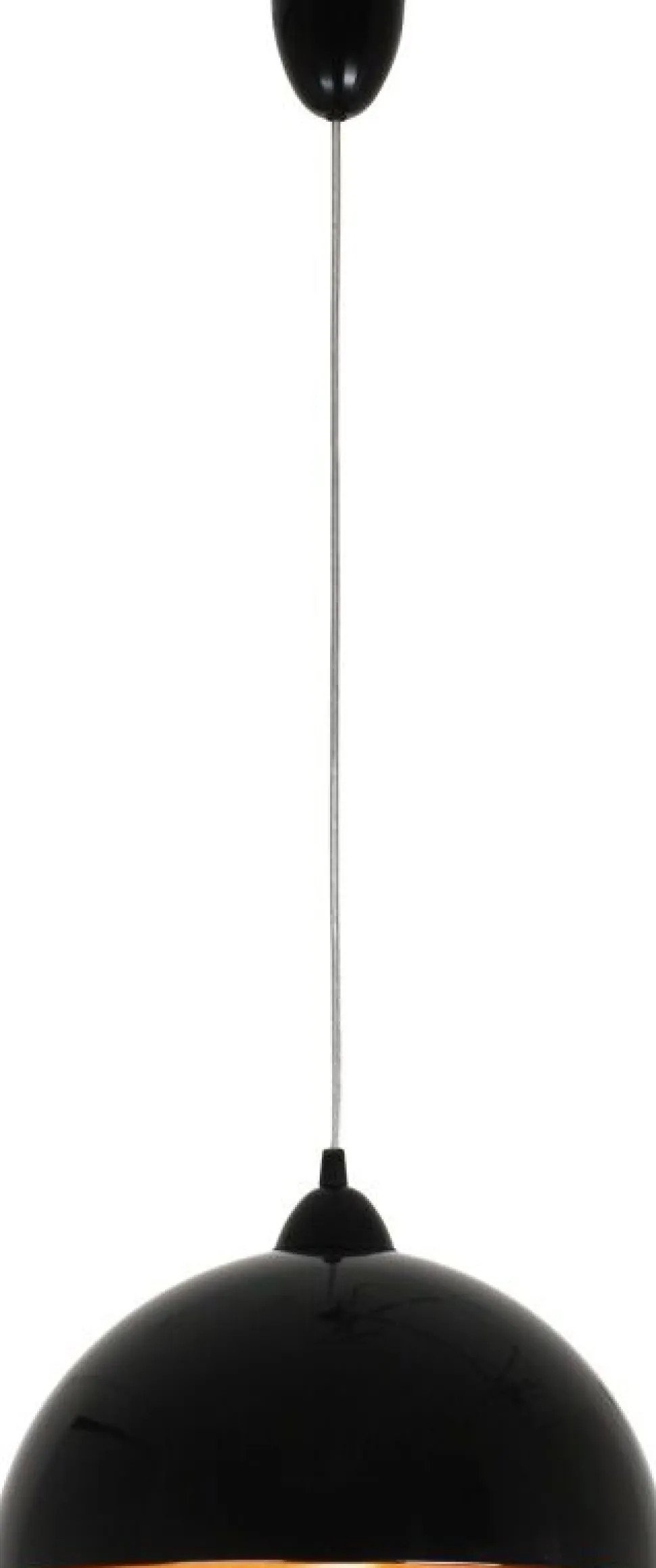 Moderne Pendelleuchte in schwarz-gold