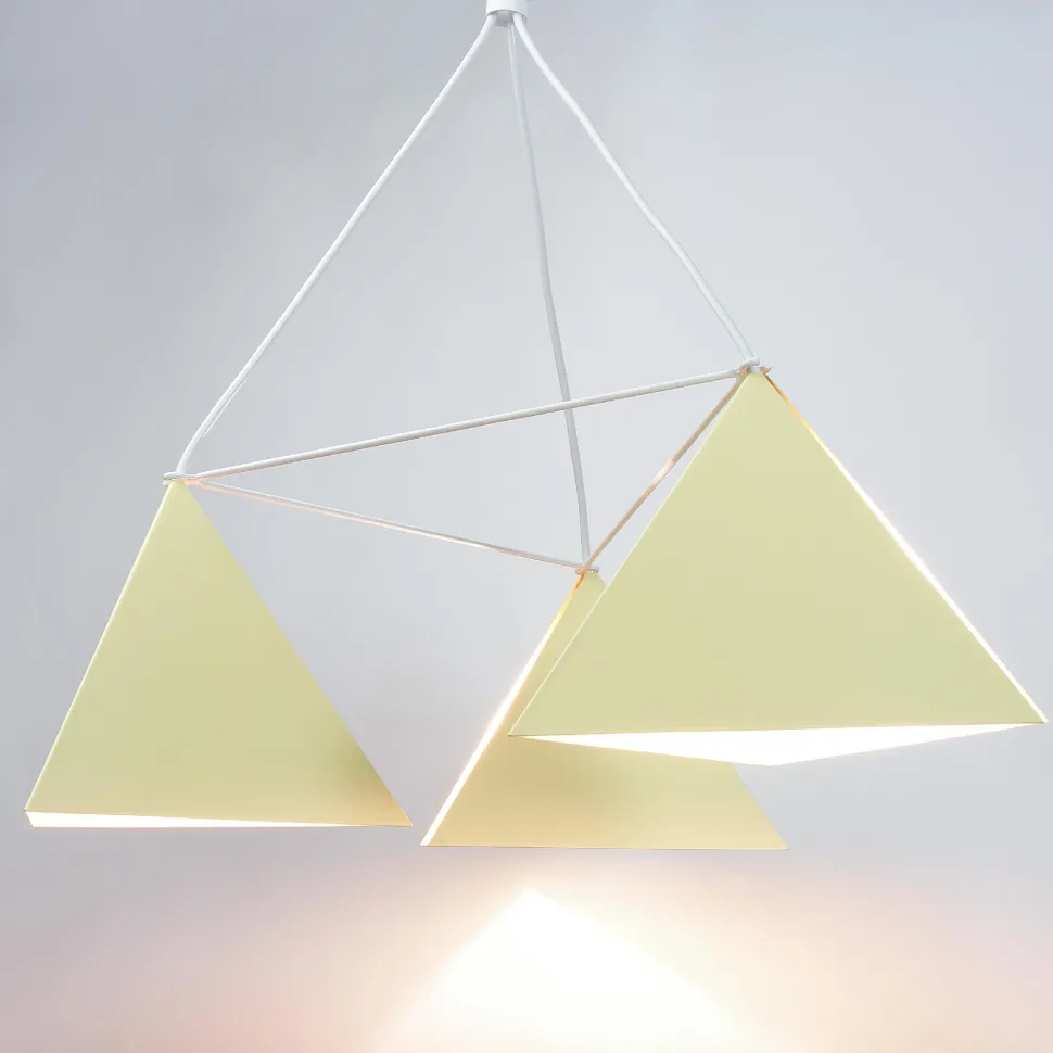 Moderne Pendelleuchte in Gelb