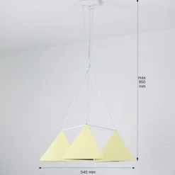 Moderne Pendelleuchte in Gelb